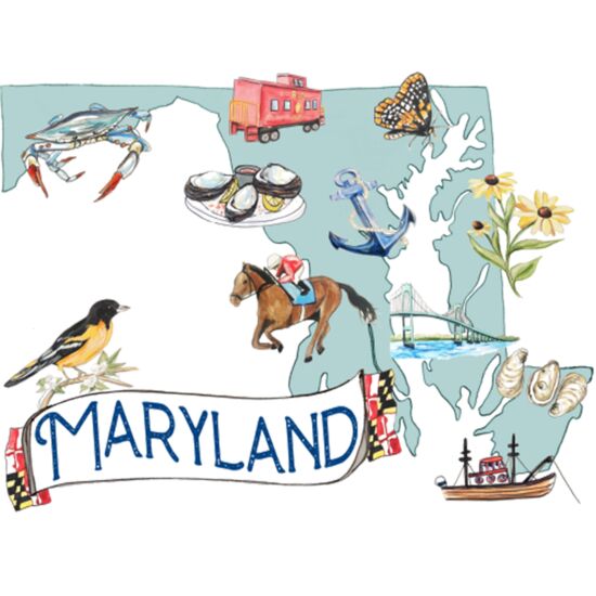 131 MD State Outline Thumbnail