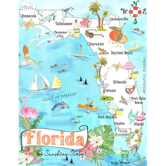 161 Florida Map Thumbnail