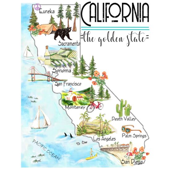 162 California State Map 1 Thumbnail