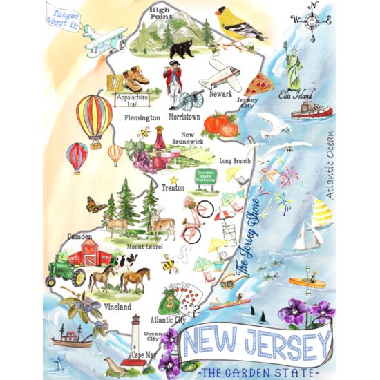 158 New Jersey Map Thumbnail