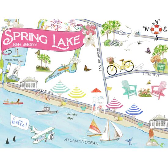 222 Spring Lake, NJ Map Thumbnail